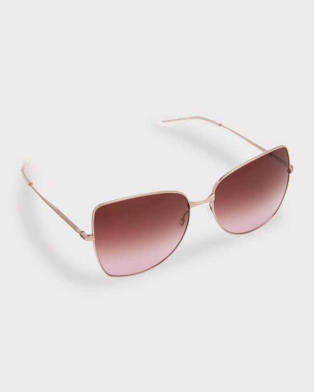 Vilua Mixed-Media Butterfly Sunglasses